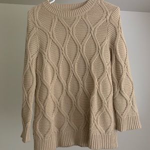 Tan Cable Knit Sweater